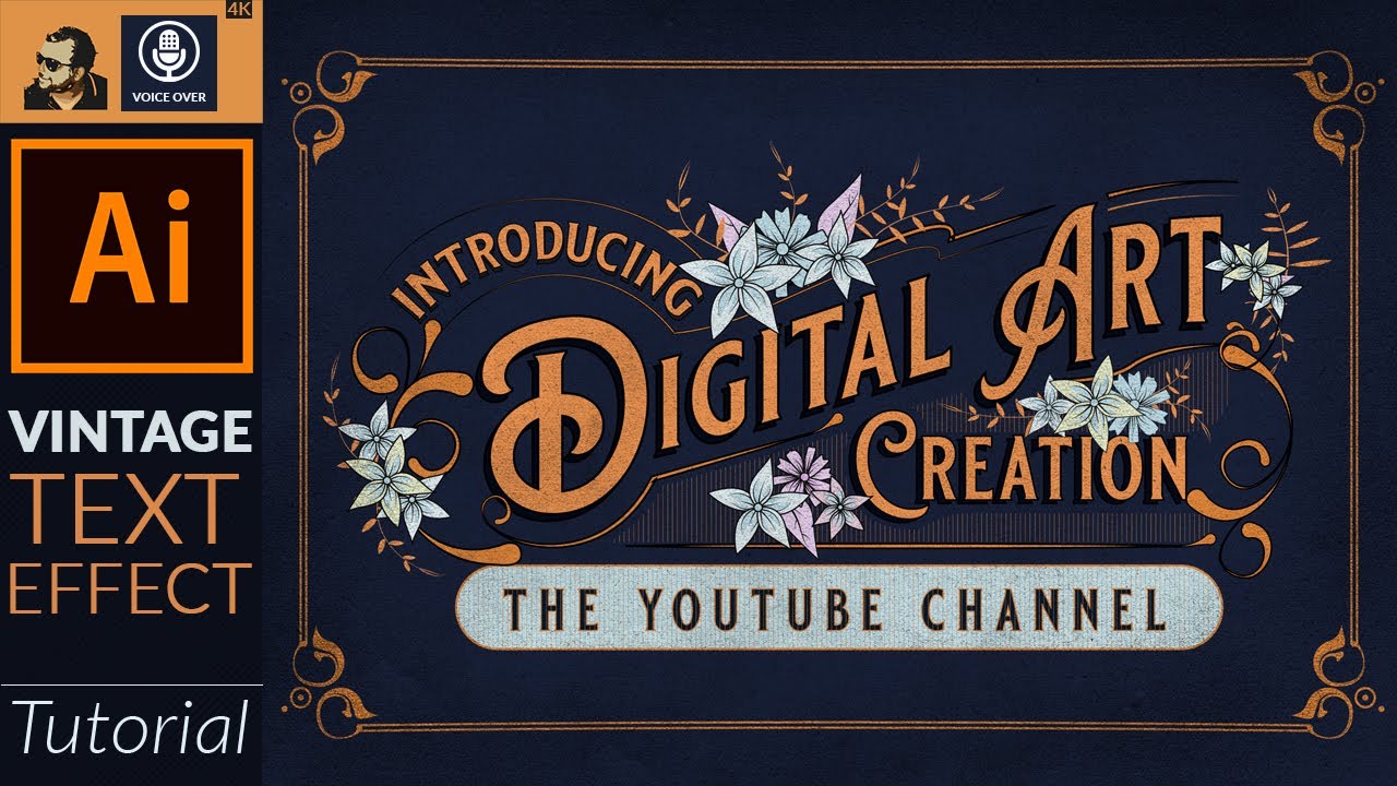 How to Make a Vintage Text Effect in Adobe Illustrator | Tutorial