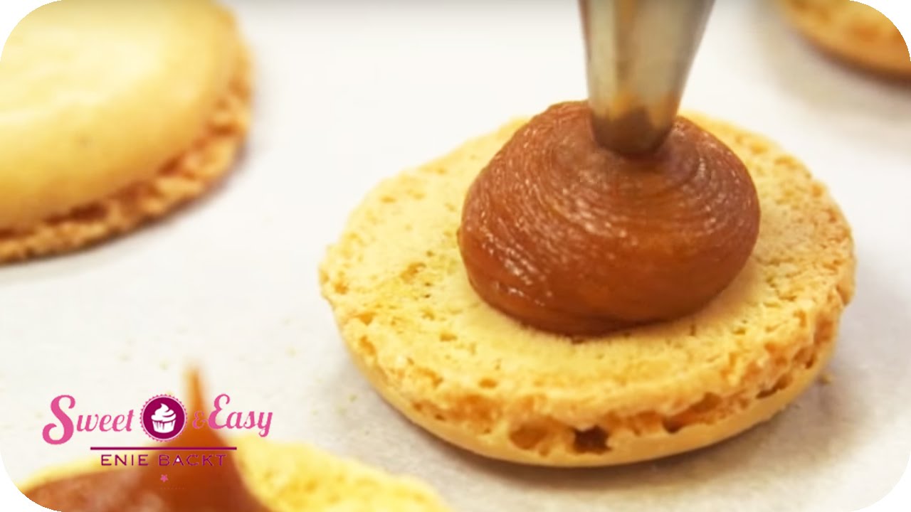 Karamell-Macarons mit Fleur de Sel | Sweet & Easy - Enie backt