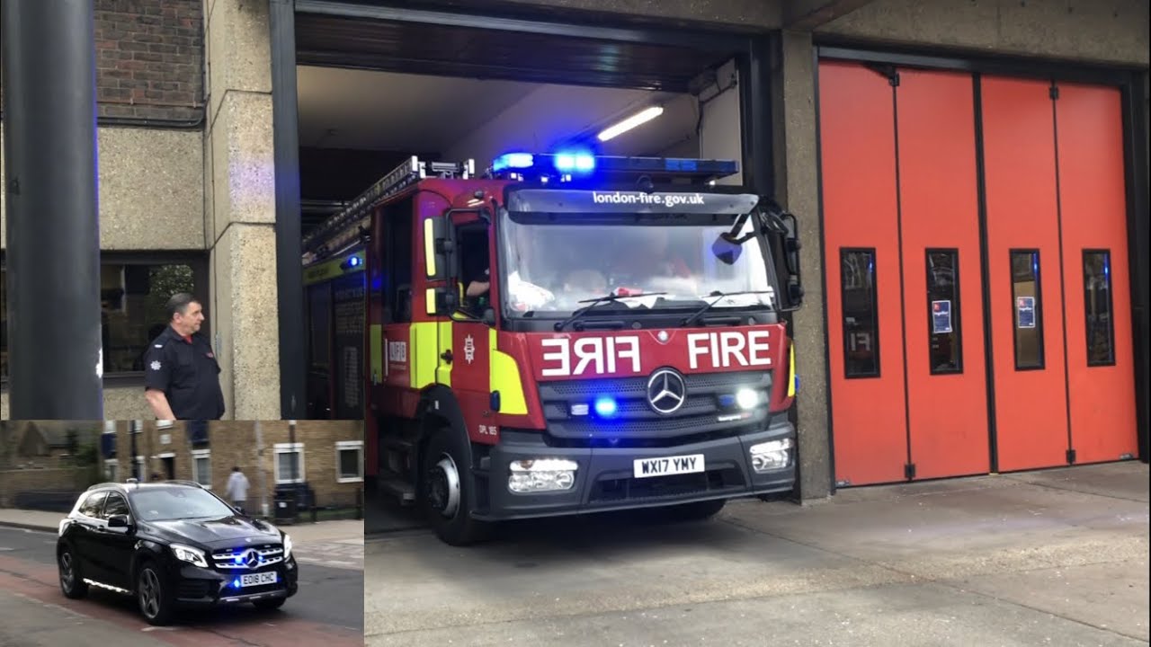 [Station Tones]London Fire Brigade Response To Fire In Stratford! F261 Turnout and Officer Response!