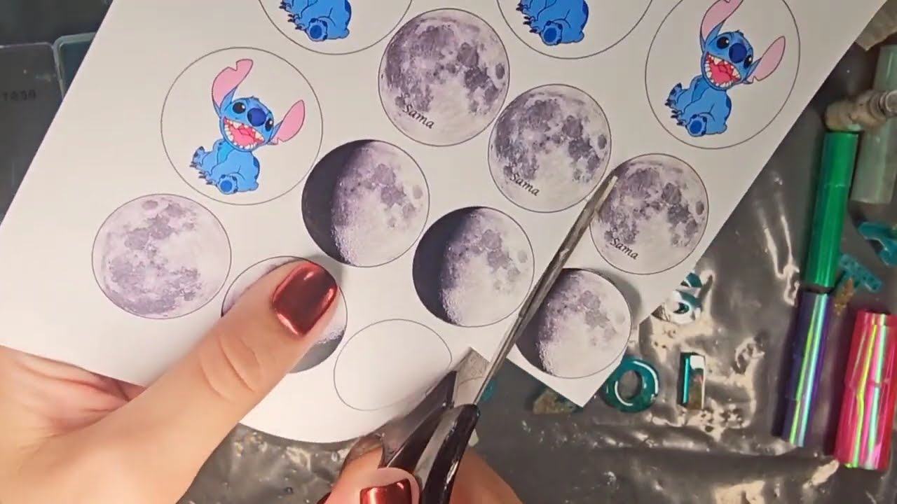 DIY Glow-in-the-Dark Double-Sided Resin Moon Pendant Tutorial