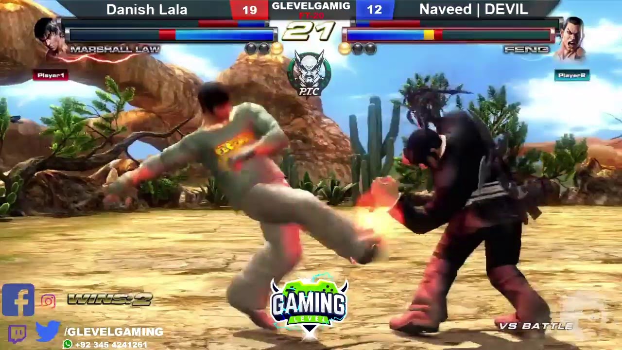 Naveed | DEVIL Vs Danish Lala | FT-20 | #TEKKEN Tag 2 | #GLevel Gaming | LIVE