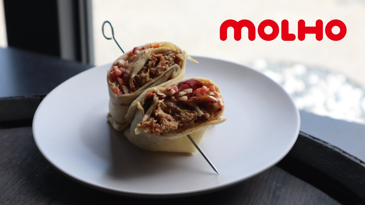 蕈菇手撕豬肉捲餅｜莫赫美式餐廳｜Molho Restaurant