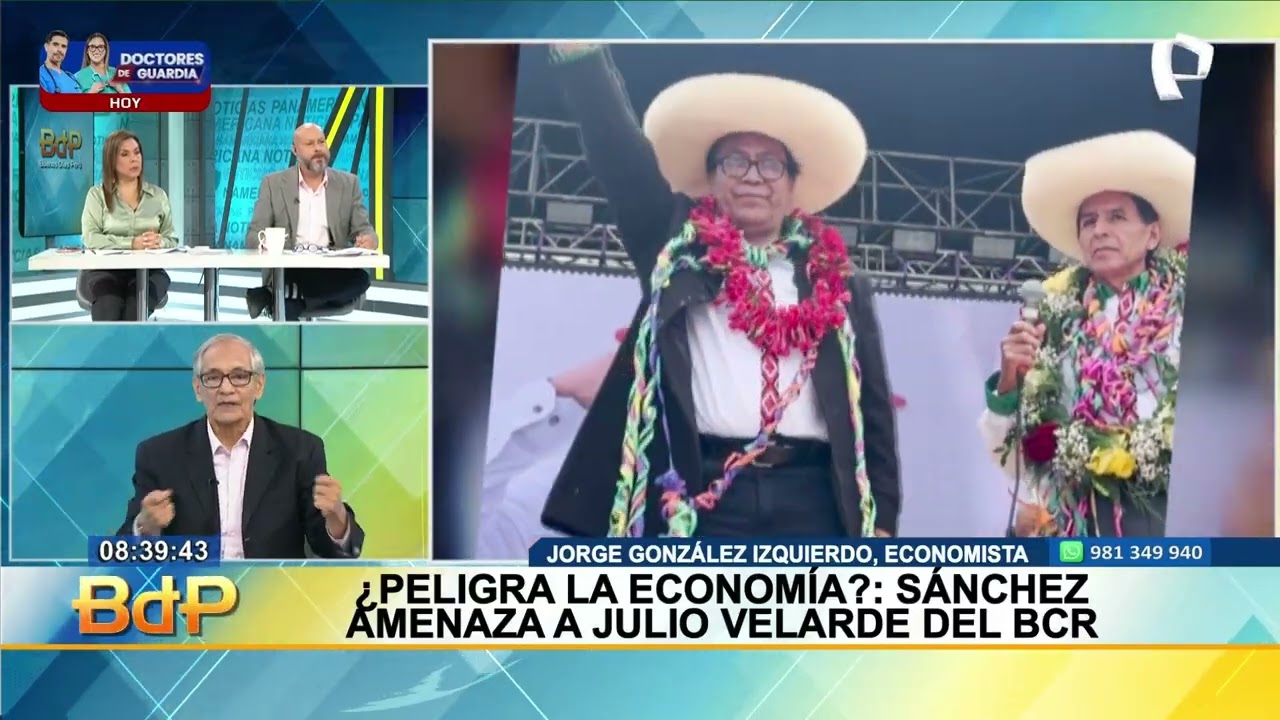&iquest;Peligra la econom&iacute;a? candidato Roberto S&aacute;nchez ratifica que retirar&aacute; a Julio Velarde del BCR