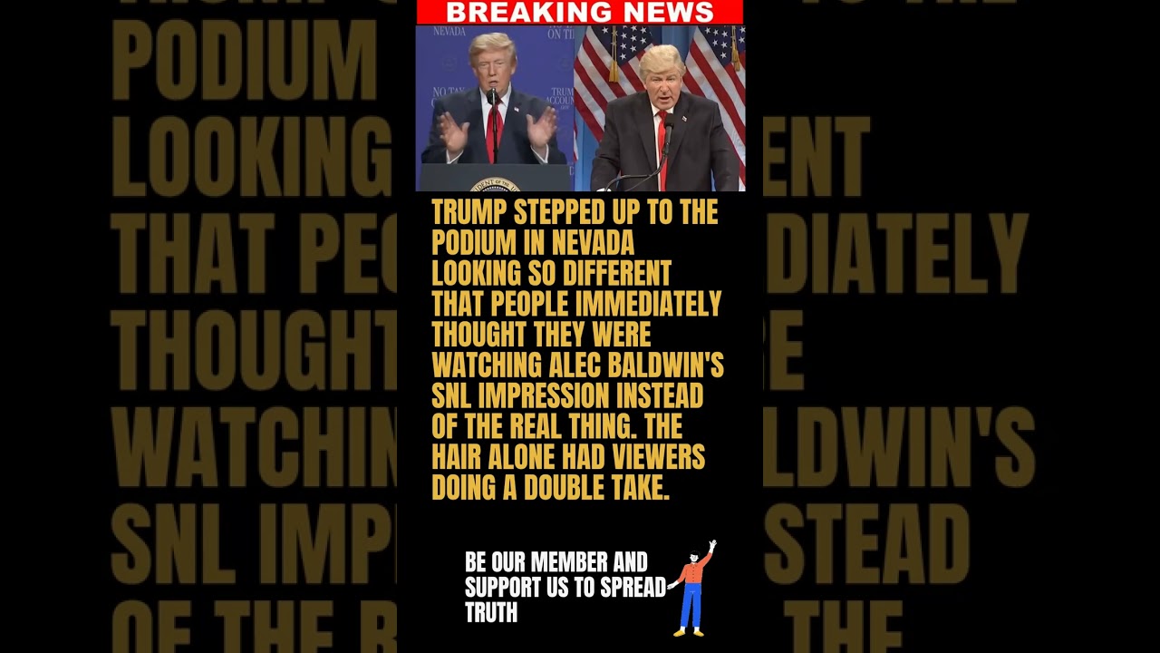 BREAKING: Trump's Hair at Nevada Rally Has People Comparing Him to Alec Baldwin's SNL Impression