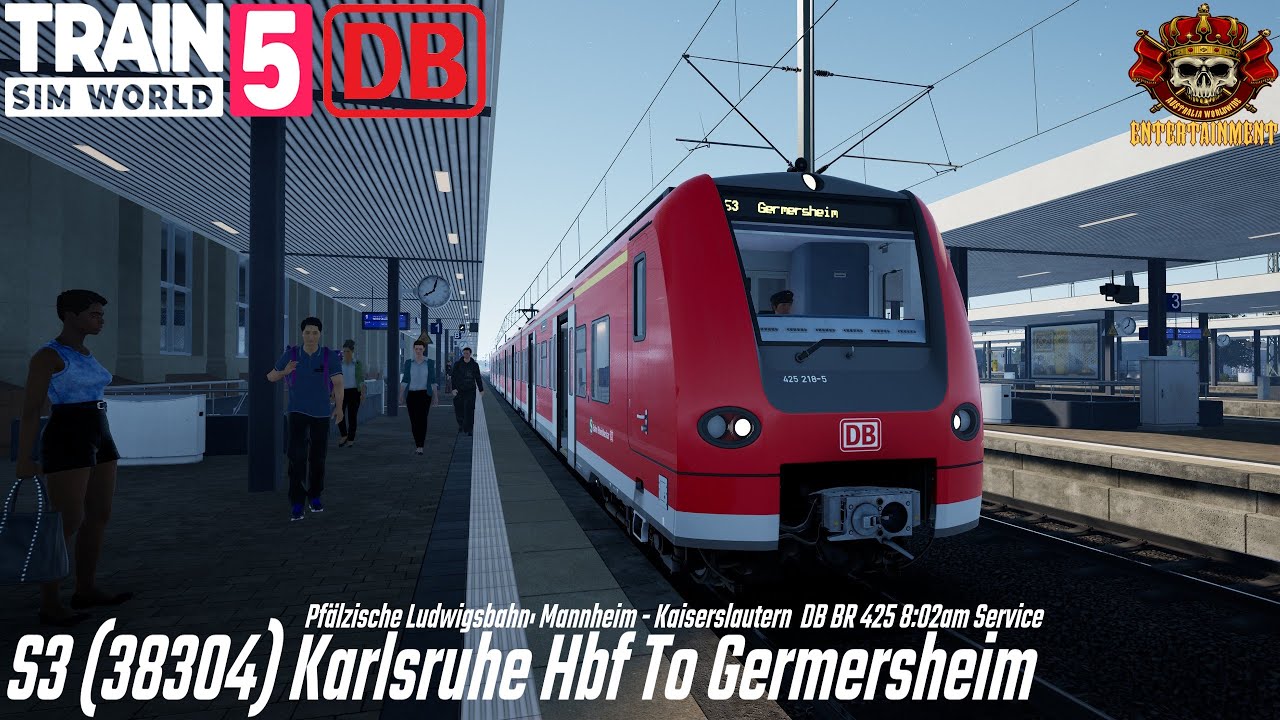 S3 (38304)  Karlsruhe Hbf To Germersheim | Pfälzische Ludwigsbahn | Train Sim World 5 #tsw5