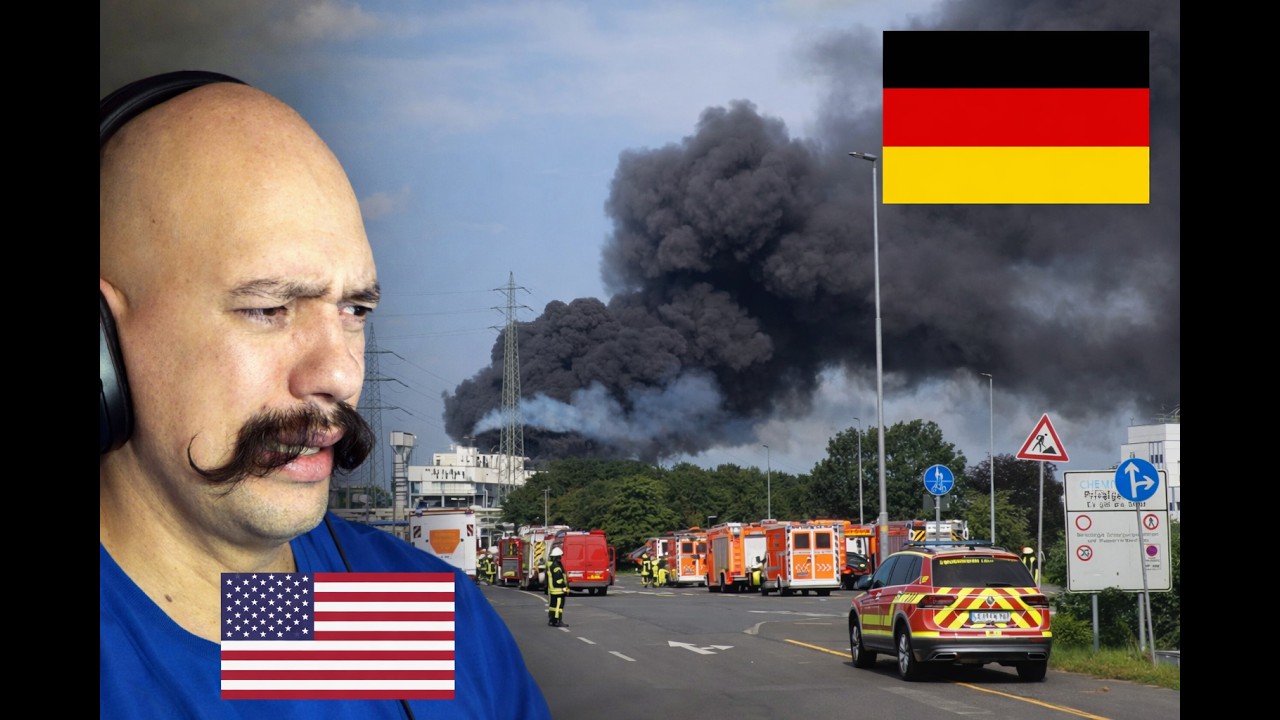 American Reacts To  Schwere Explosion im CHEMPARK Leverkusen   Feuerwehren im Großeinsatz