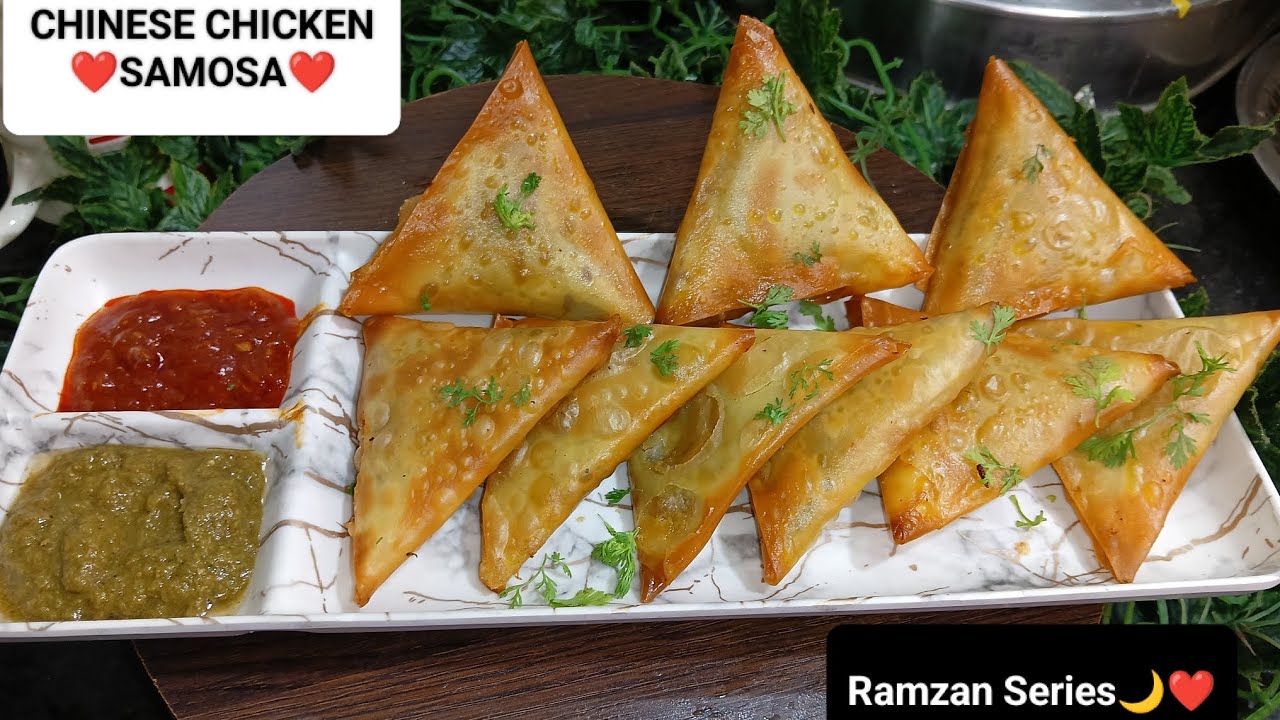 Ramadan Series.EP-28 | Chinese Chicken Samosa recipe| Chicken Chinese Samosa recipe 😋