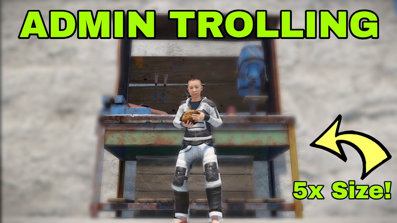 Rust Admin Trolling: Changing Base Sizes With the Scale Plugin!