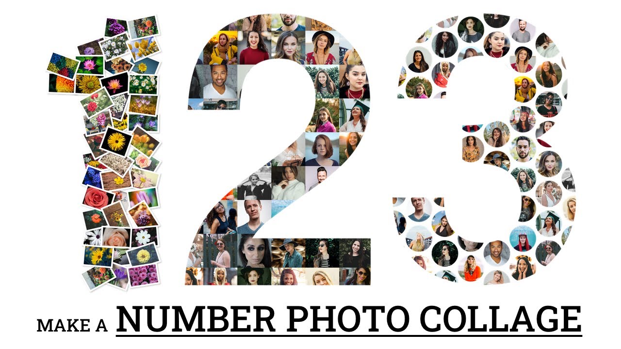 How to Make a Number Photo Collage | FigrCollage