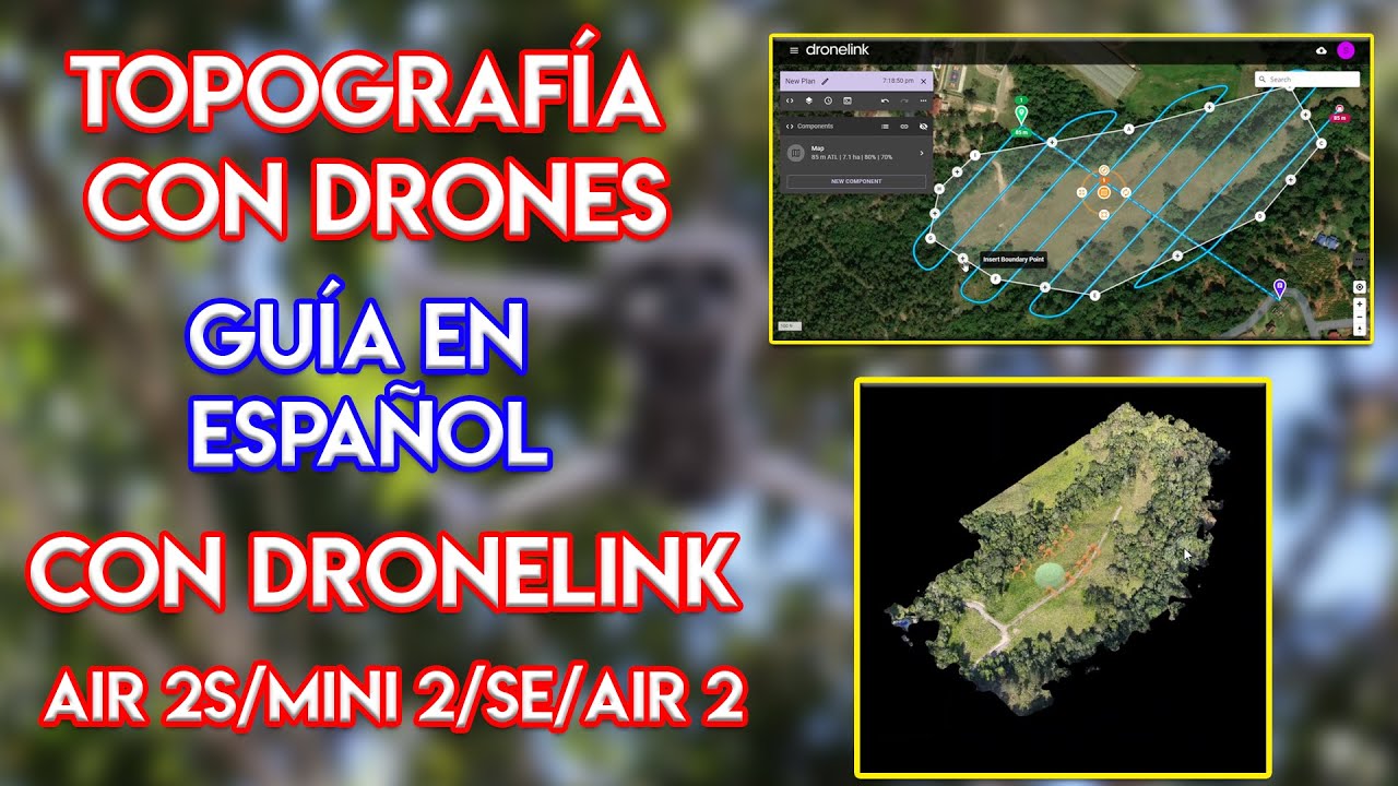 DJI AIR 2S COMO HACER MAPAS DE TOPOGRAFÍA 3D CON DRONES DJI EN ESPAÑOL | UTILIZANDO DRONELINK