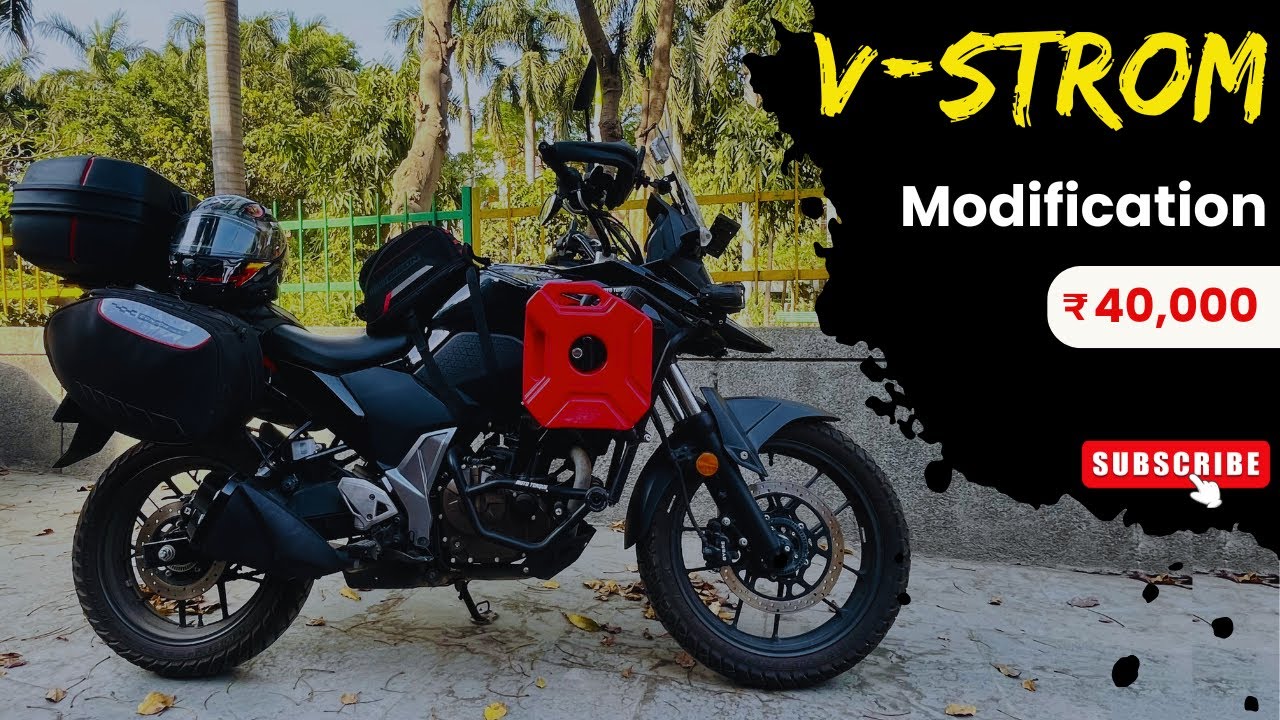 Suzuki V strom 250 modification worth Rs 40k | V strom 250 review | V strom 250 modified accessories