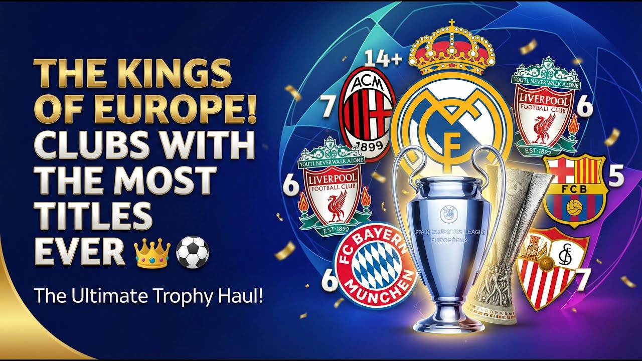 The Kings of Europe! Clubs with the MOST European Titles Ever