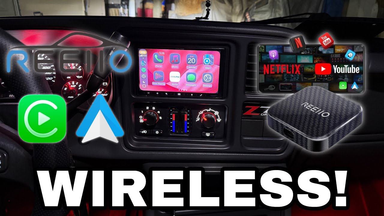 Беспроводной адаптер REEIIO для Apple CarPlay на моем Chevrolet Silverado 2005 года выпуска, одно...