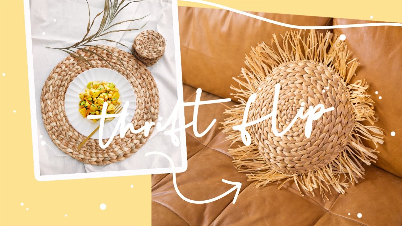 THRIFT FLIP * Placemats INTO Pillows!