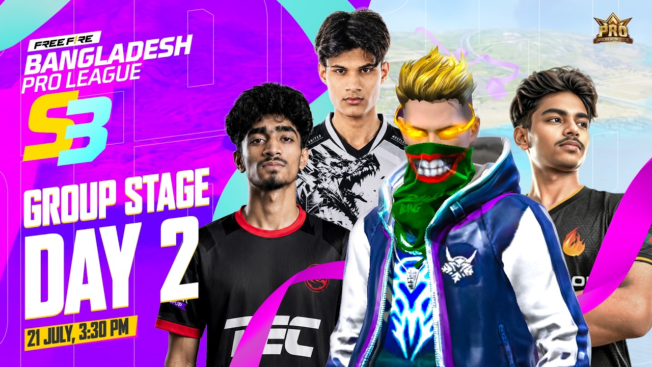 গ্রুপ স্টেজ ম্যাচ ডে 2 | FFBPL S3 | Garena Free Fire