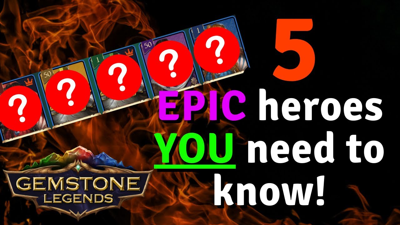 5 EPIC Heroes YOU need to know about! PART 1 | Gemstone Legends