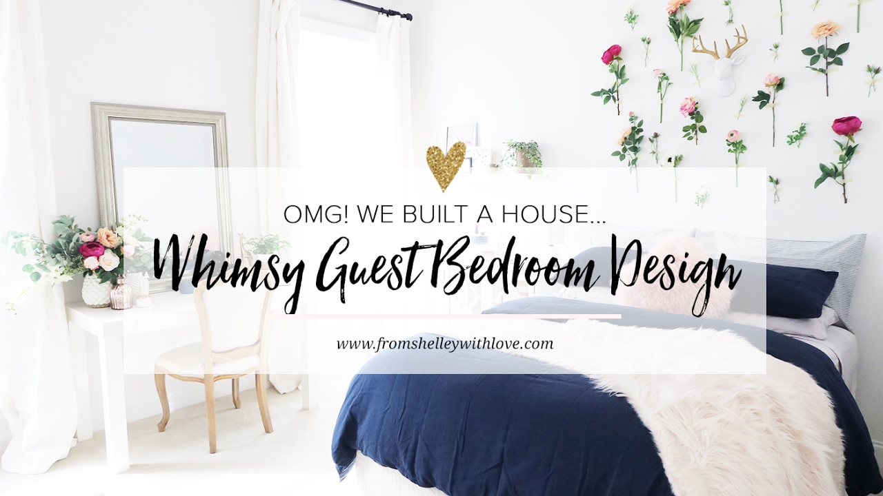 Whimsical Guest Bedroom Makeover | From Shelley With Love