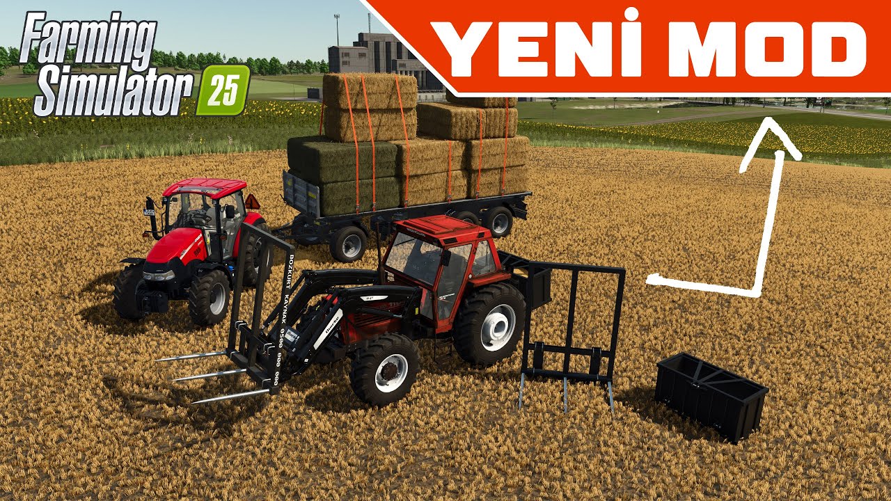 YENİ MODUNUZU PAYLAŞIYORUZ🤫!  FS25  BÜYÜK BALYA YAPIP YÜKLÜYORUZ