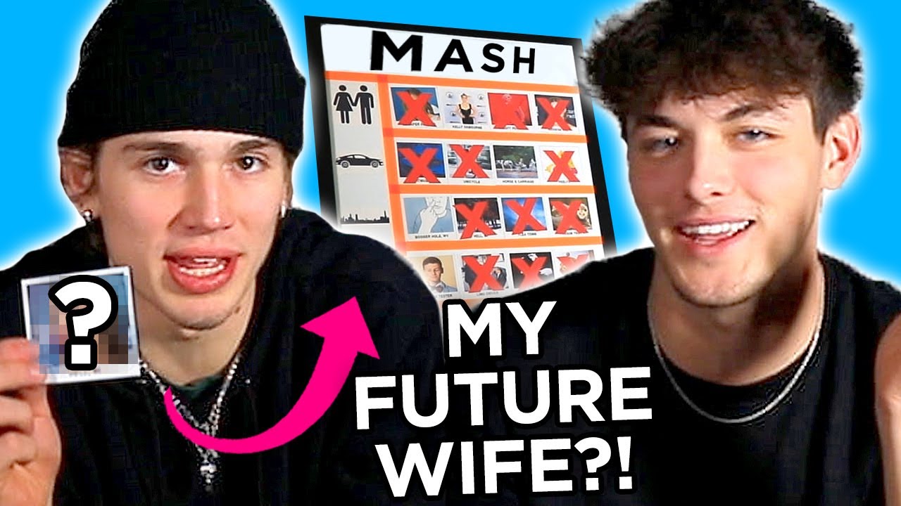 Addison Rae is my future wife?! Griffin Johnson and Vinnie Hacker play game of MASH! | AwesomenessTV
