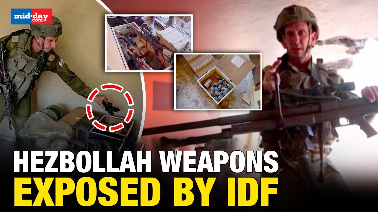 Israel-Hezbollah War: Shocking video released by IDF of Hezbollah&rsquo;s weapons