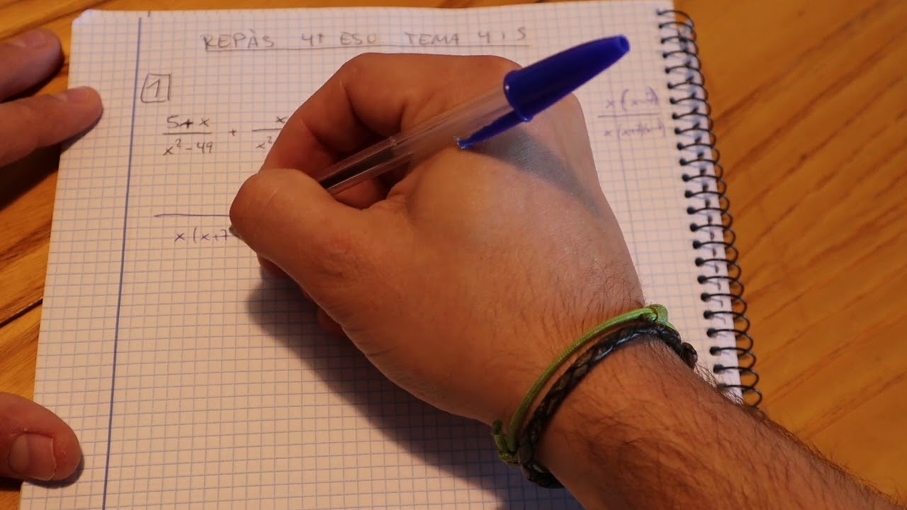 Repàs del 2n Trimestre de 4t d'ESO - Ex 1