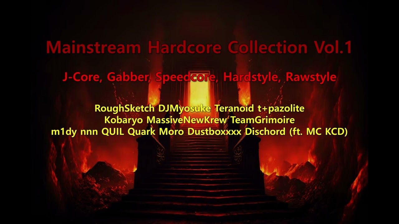 [Playlist] Mainstream Hardcore Collection Vol.1 (J-Core, Gabbar, Speedcore, Hardstyle, Rawstyle)