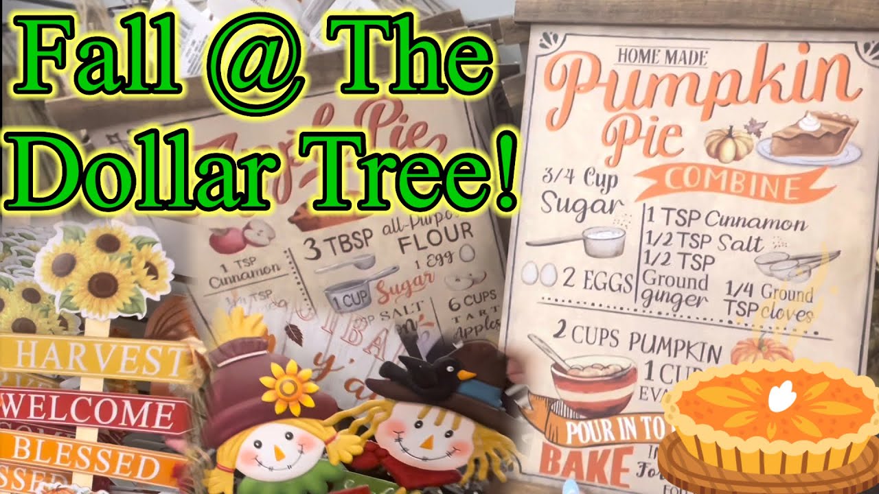 I FINALLY See more Fall @ The Dollar Tree! Cute Nice items for $1.25👍🏻🦃🍂🍁