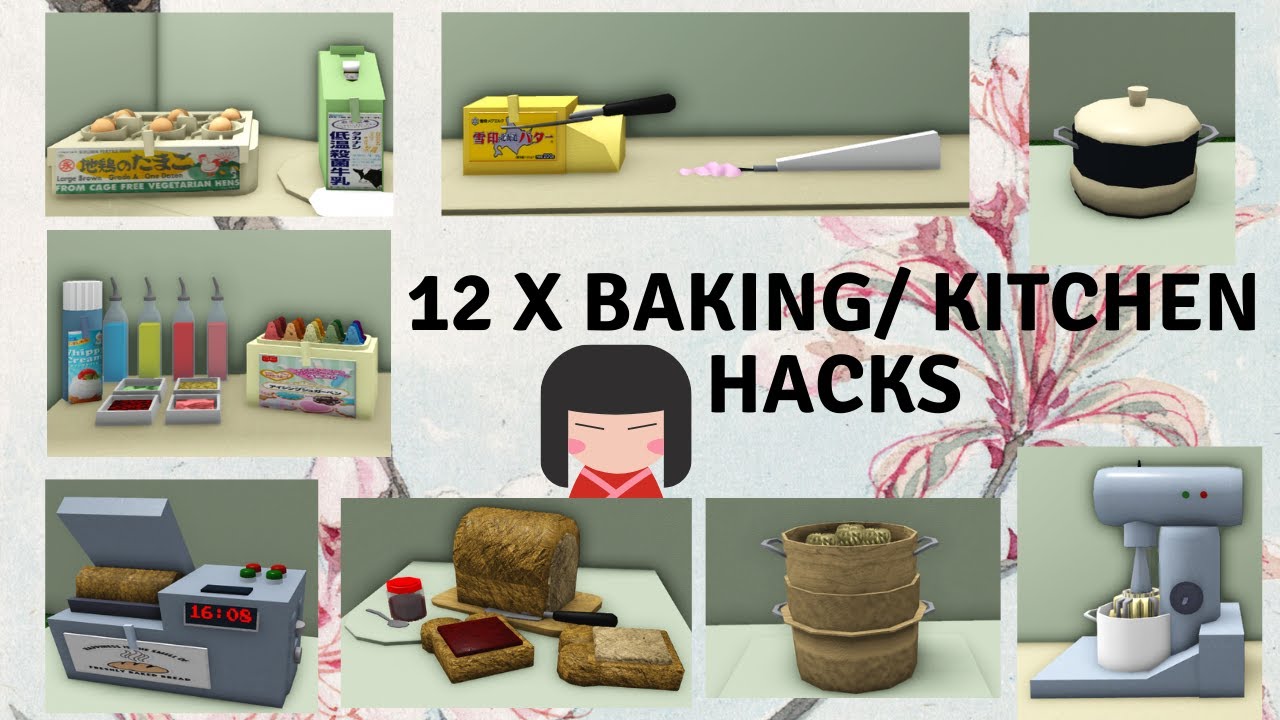 Bloxburg BAKERY/KITCHEN HACKS[ japanese, ROBLOX tips and tricks