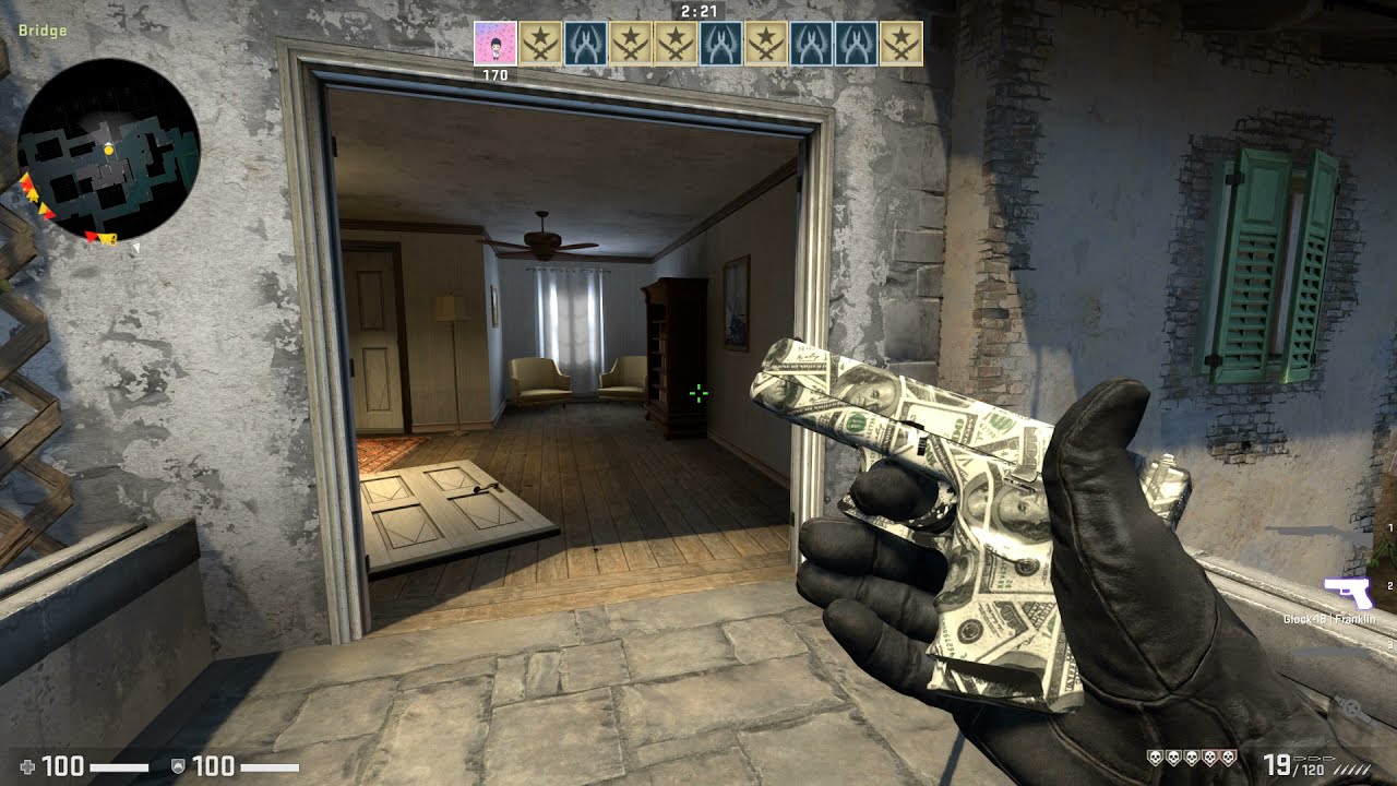 Glock-18 | Franklin (Field Tested-0.15) Skin Showcase and Gameplay (CSGO)