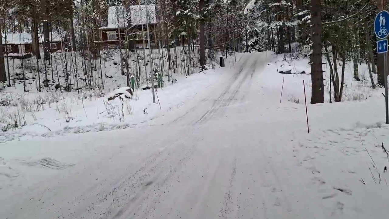 Walking in Finland, cloudy winter morning @officialmikkotapio 
