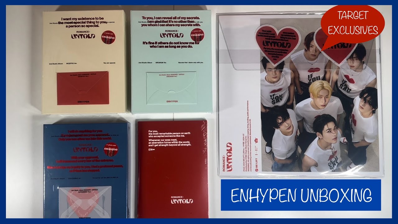 Enhypen Romance: Untold Unboxing [Target Exclusives]🎯