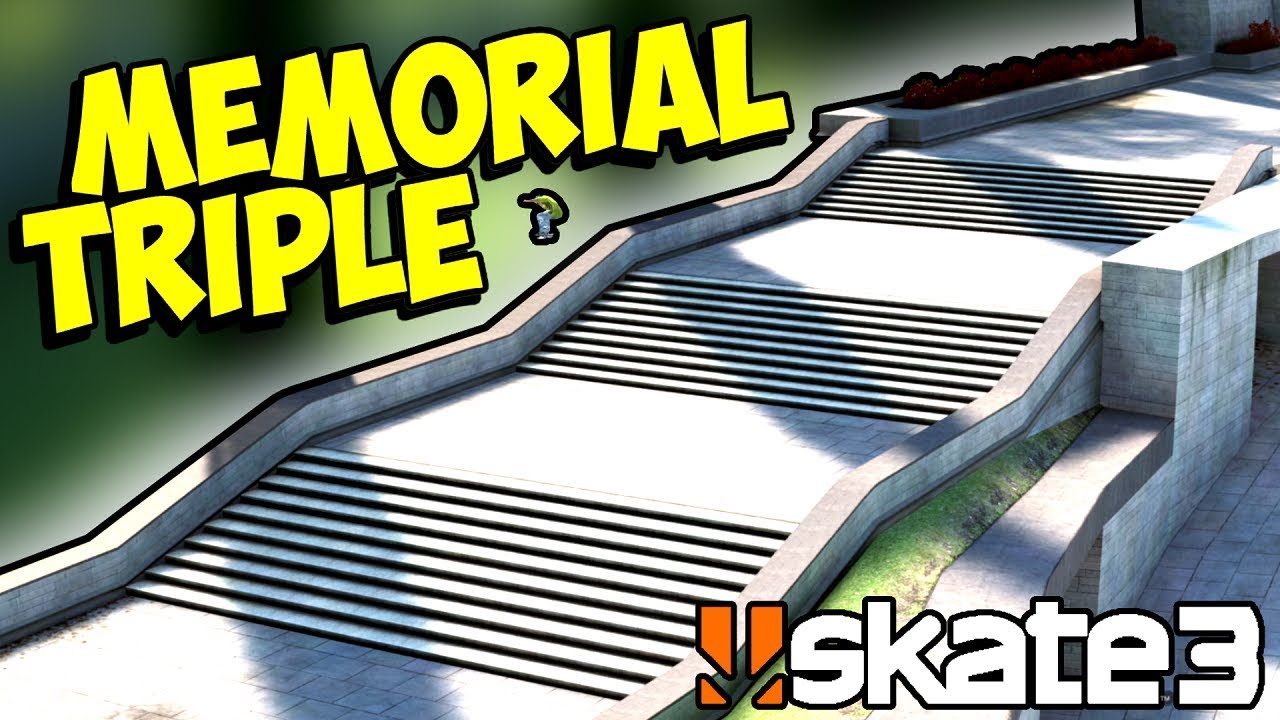 Skate 3: SUPER LONG Memorial Triple Stair