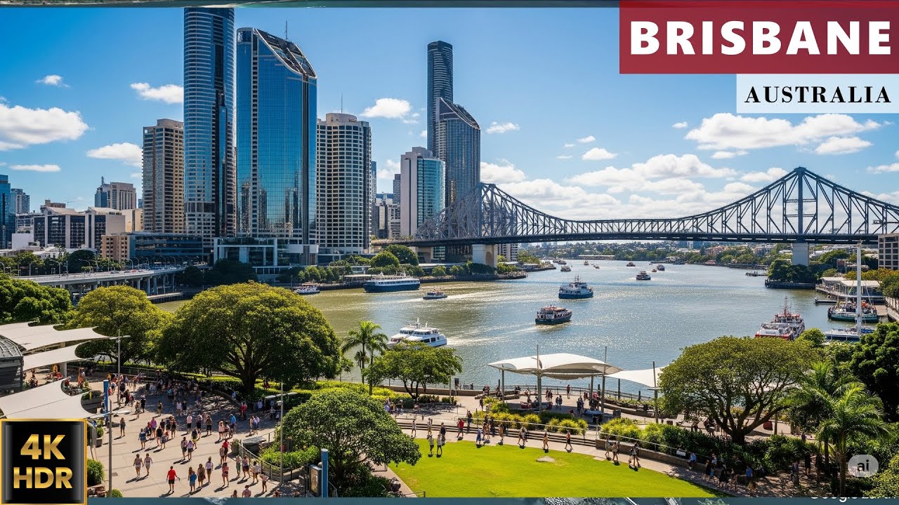 [4k HDR] Explore Brisbane Friday 22 August 2025 | Queensland | Australia