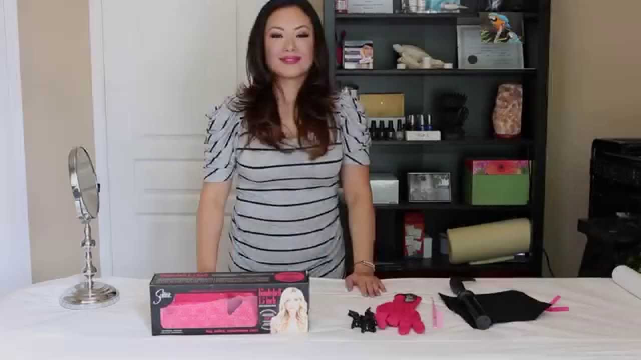 HOW TO use PROFESSIONAL Sultra Bombshell Curling Rod - curling iron TUTORIAL Wavy Hairstyles