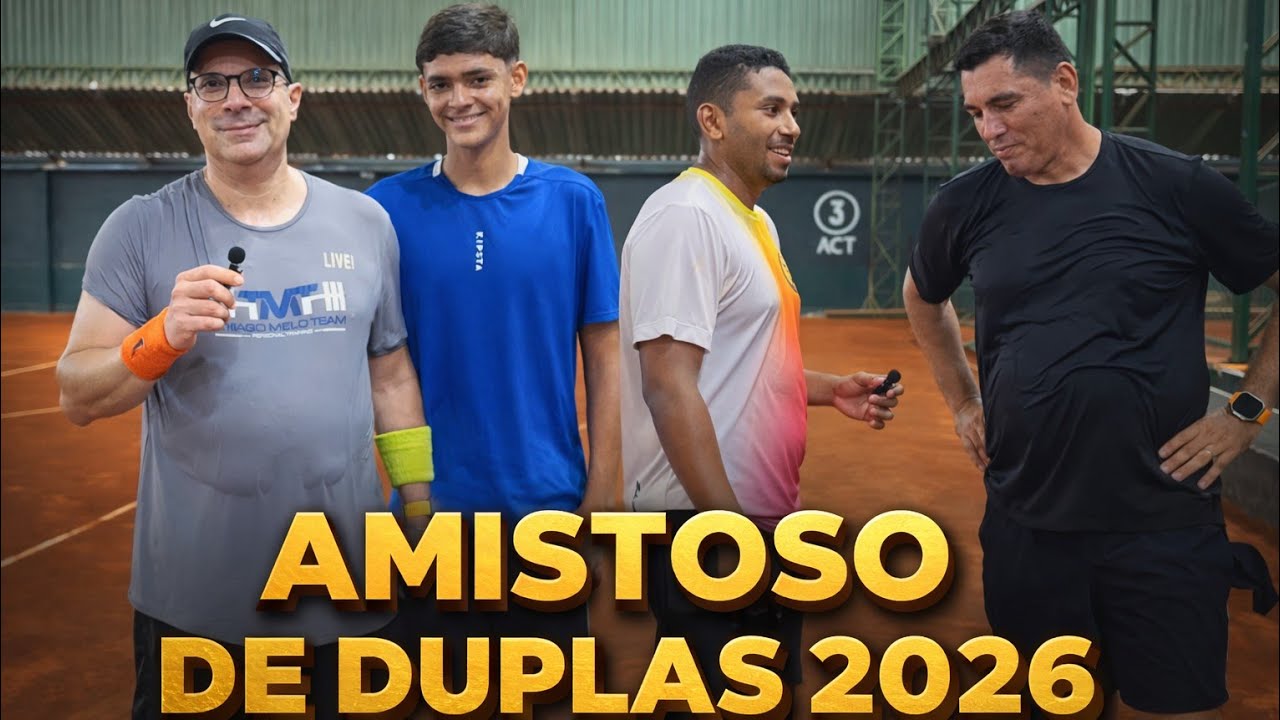 Treinando duplas para Great Slam 2026 1ª Etapa #tenistaalmir #tênis 