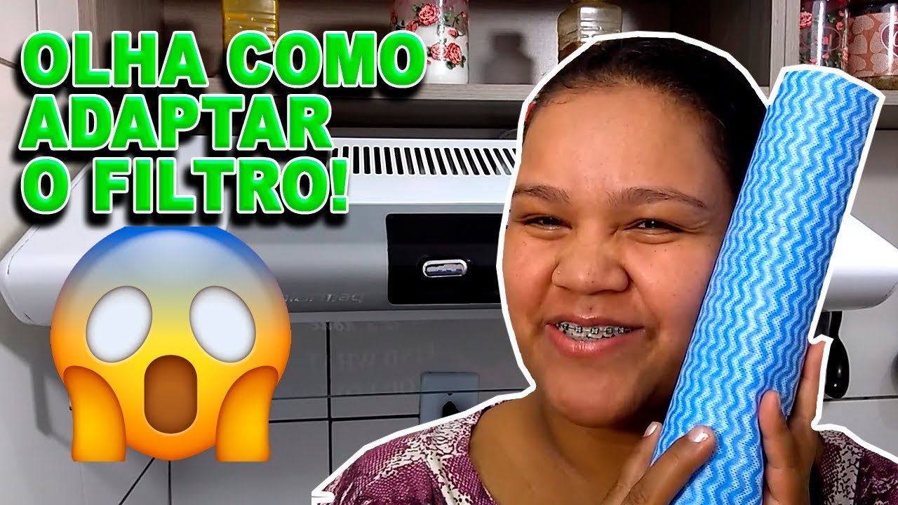 COMO ADAPTAR O FILTRO OU MANTA DO EXAUSTOR (SUGAR, COIFA) DE FORMA CASEIRA