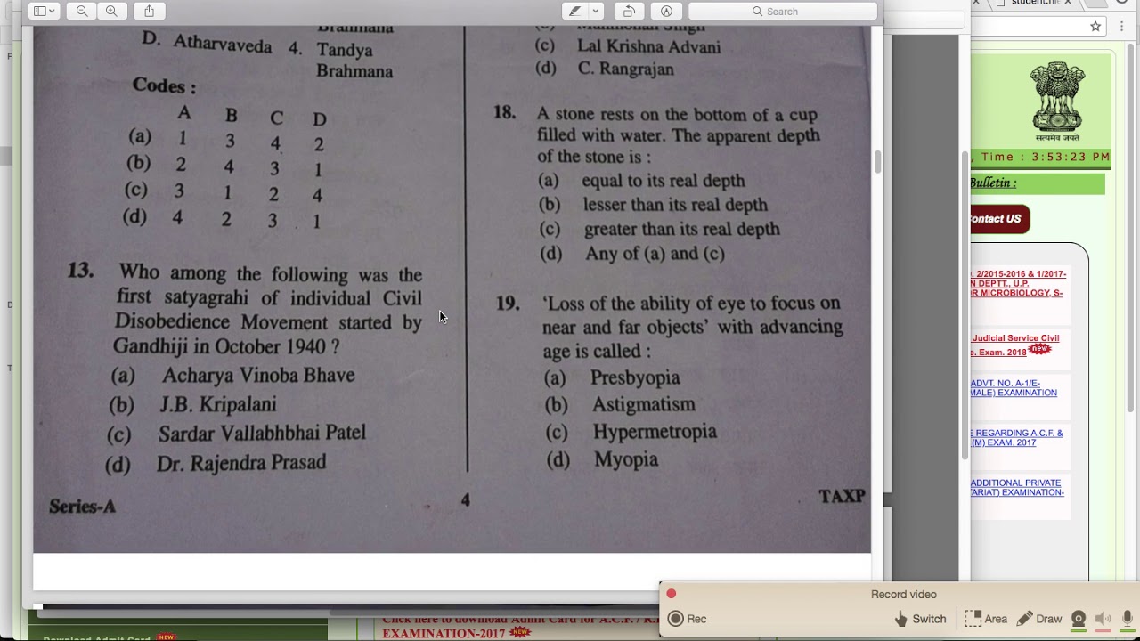 Medical Officer Exam Homeopathy - Previous Year Paper Discussion