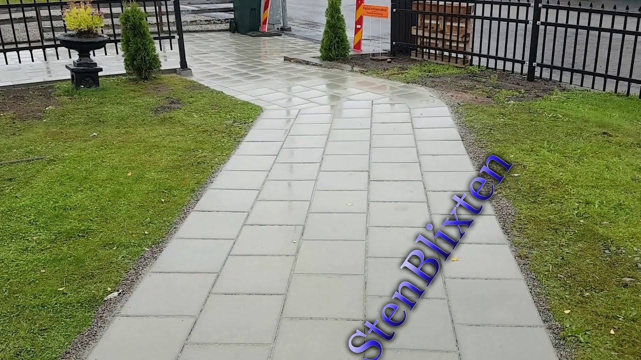 ✅Plattl&auml;ggning, Benders sl&auml;ta plattor 350x350x50mm gr&aring; 🌧⛈🌦