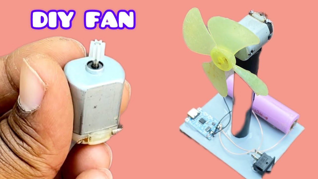 HOW TO MAKE TABLE FAN. DIY FAN