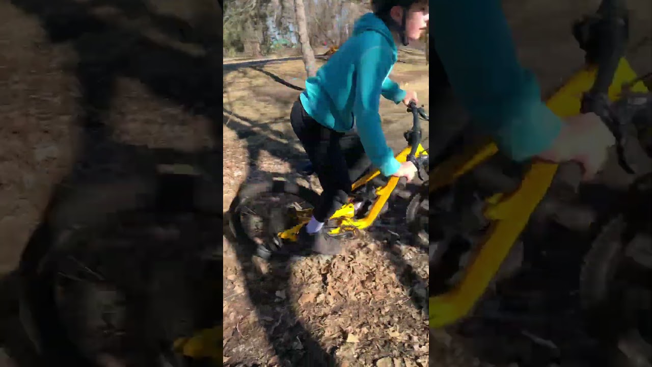 ￼ At yellow bikes house #bicycle #extremesport #mtb #fyp ￼