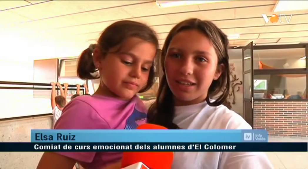 Comiat de curs emocionat dels alumnes de l'escola El Colomer de Bigues i Riells