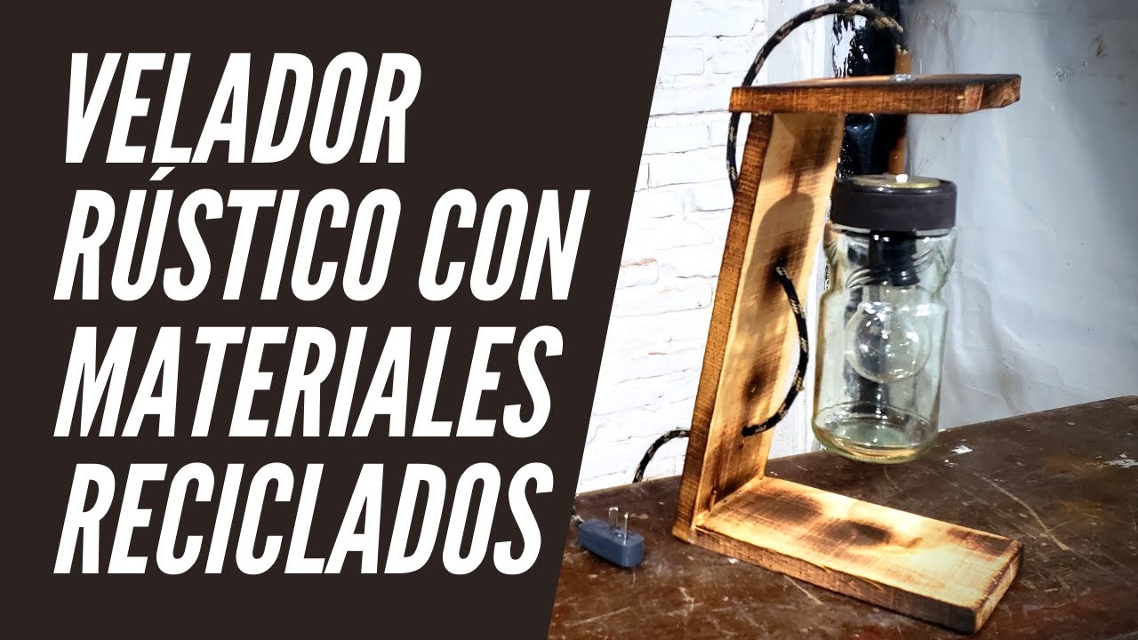 Cómo hacer un velador rústico con madera de palets (tarima)