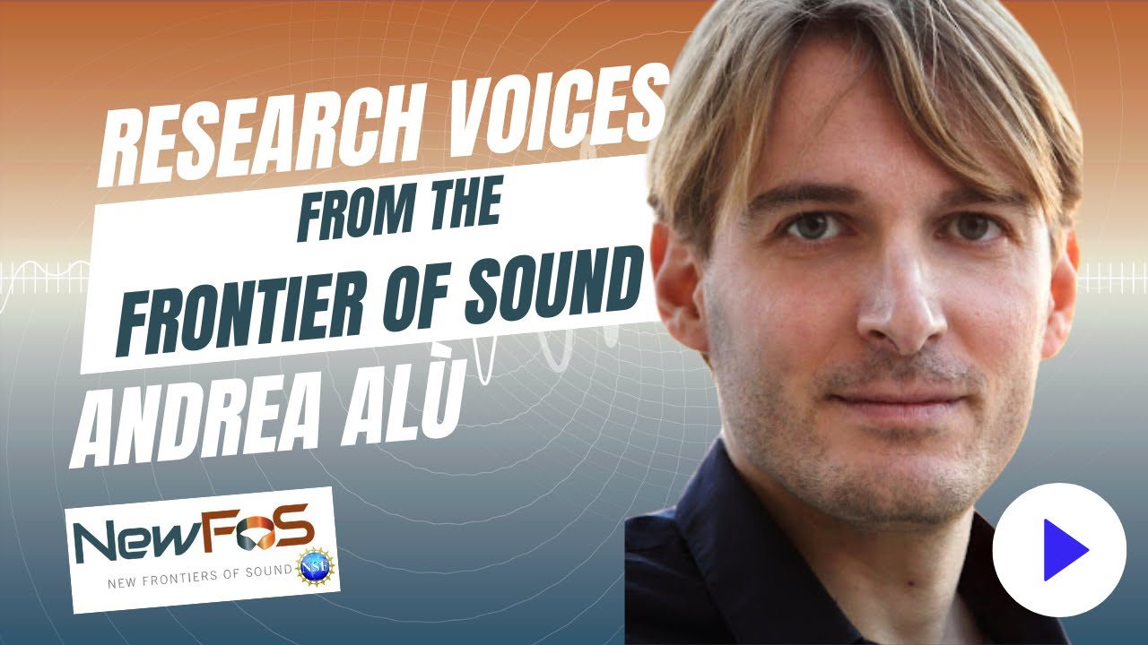 Research Voices from the Frontier of Sound: Dr. Andrea Al&ugrave;