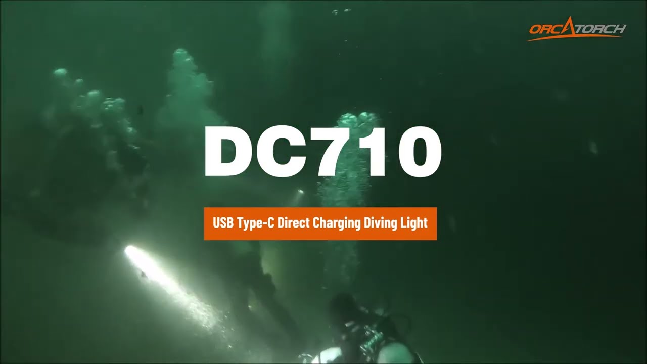 New Release!! OrcaTorch DC710 Direct Charge Scuba Dive Light Max 3,000 Lumens