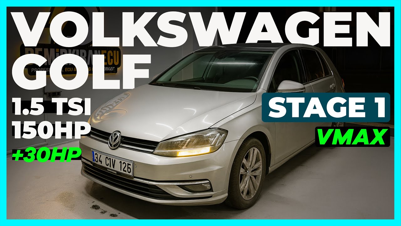 Golf 1.5 TSI Stage 1 | +30 HP Gerçek Performans Artışı!