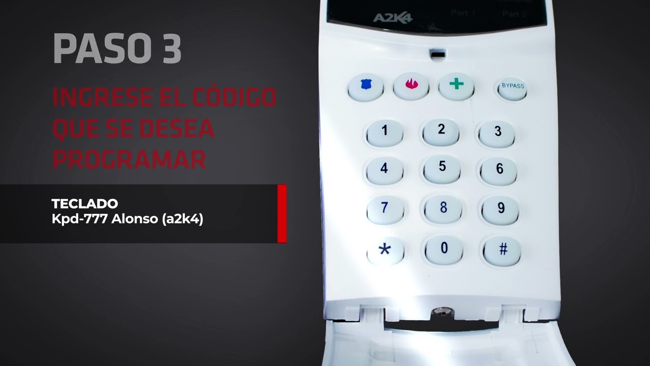 Teclado Kpd-777 Alonso (A2k4) cambio de codigo kpd777