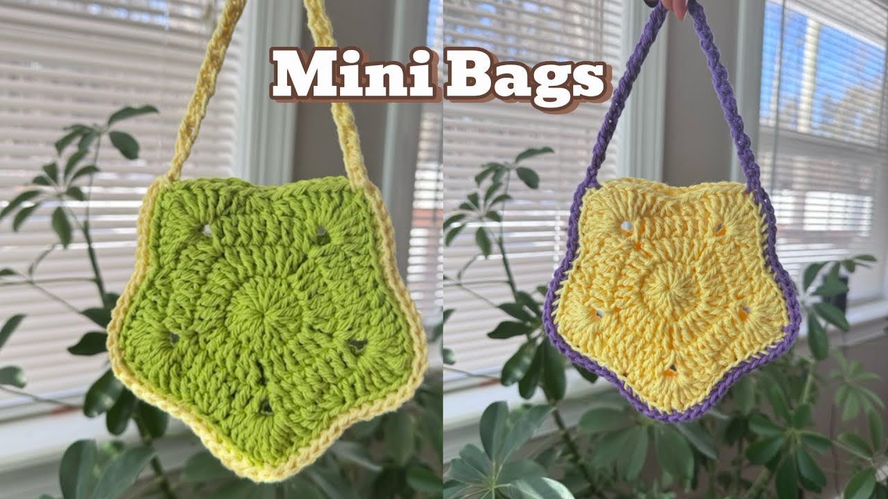 Crochet ⭐️ Star mini bag/ Tutorials easy and friendly 