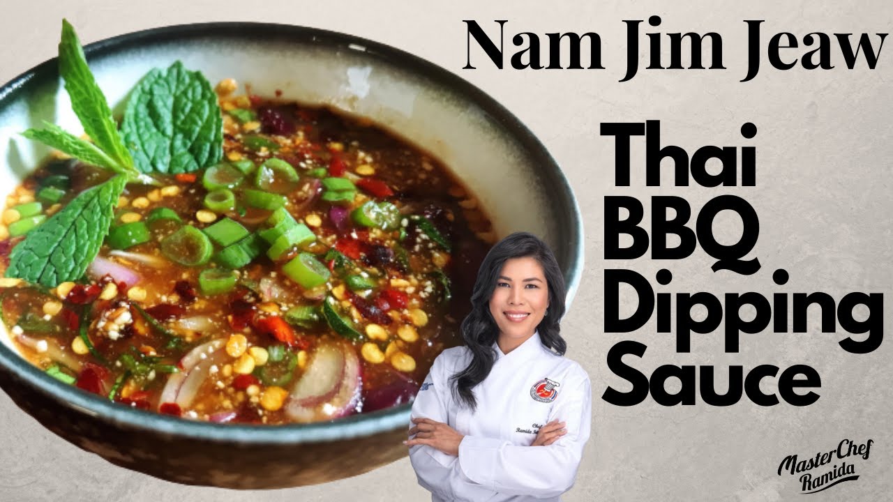 Thai BBQ Dipping sauce / Nam Jim Jaew / น้ำจิ้มแจ่ว / thai dipping sauce