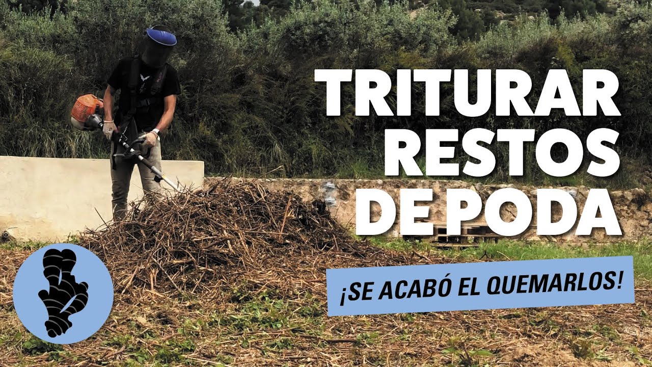 TRITURAR RESTOS de poda 🔥 ¡Se acabó el QUEMARLOS! 🔥