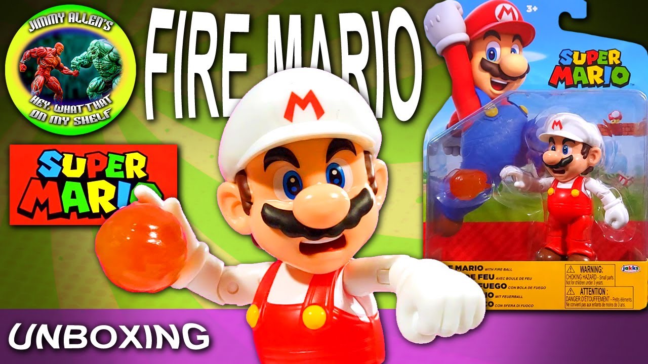 UNBOXING - Super Mario - FIRE MARIO - JAKKS 4 Inch - Mario Be Poppin' Off Some Super Hot Fireballs!